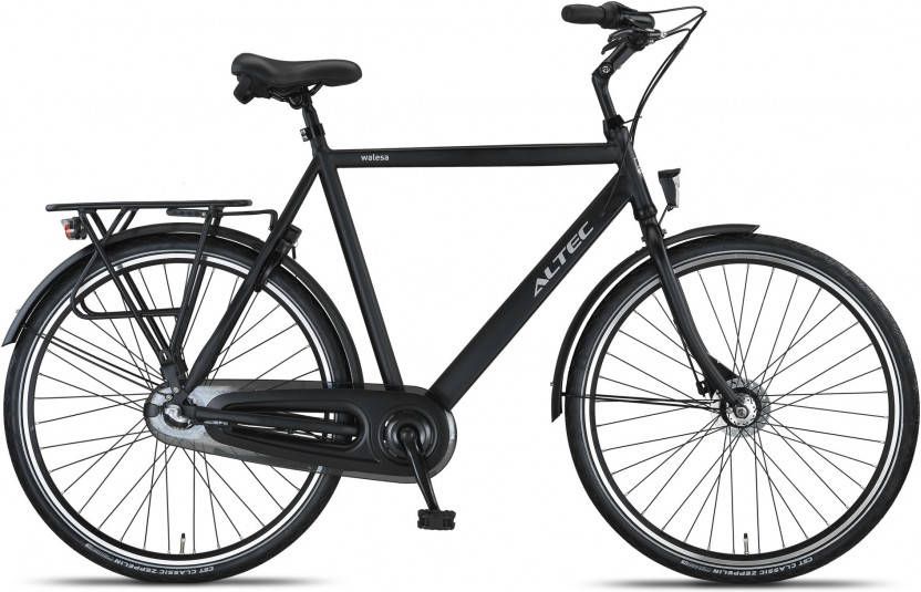 Altec Walesa Herenfiets 28inch 65cm Mat Zwart 3v
