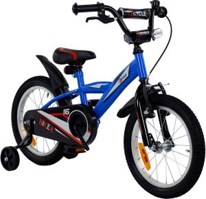 2Cycle Biker Kinderfiets 16 inch Blauw Jongensfiets