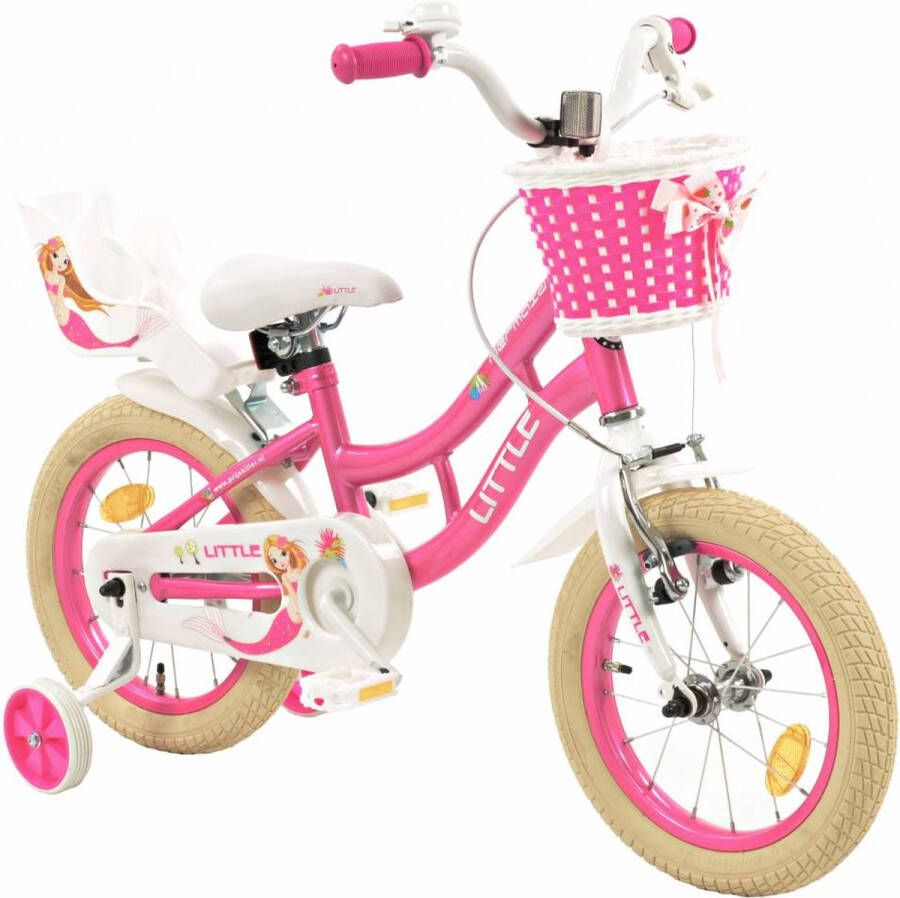 2Cycle 2 Cycle Zeemeermin Kinderfiets 14 inch Meisjesfiets 14 inch fiets