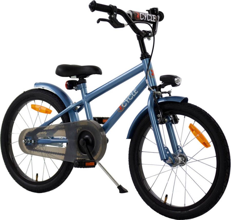 2Cycle Racer Kinderfiets 18 inch Blauw Jongensfiets -18 inch fiets
