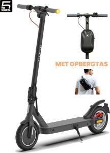 5th wheel Elektrische Step voor volwassenen 10 inch wielen Elektrische Scooter met Voor en Achter LED Richtingaanwijzer Cruise Control Schokbestendige 350 watt 25km u Bereik tot 32Km Super Licht opvouwbaar E-step met APP INCLUSIEF reistas