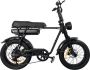7Go EB2 Elektrische Fatbike Gratis Kettingslot Gratis Bekerhouder 20 Inch 250W Motor 7 Versnellingen 80 km Actieradius Hydraulische Schijfrem Zwart - Thumbnail 1