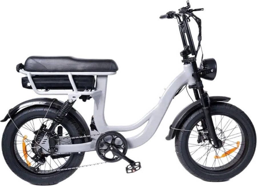7Go EB8 – Elektrische Fatbike E-Bike – Nieuw Model – Grijs – 250W Motor – Max 25 km u – 7 Versnellingen – Hydraulische Rem - Foto 2