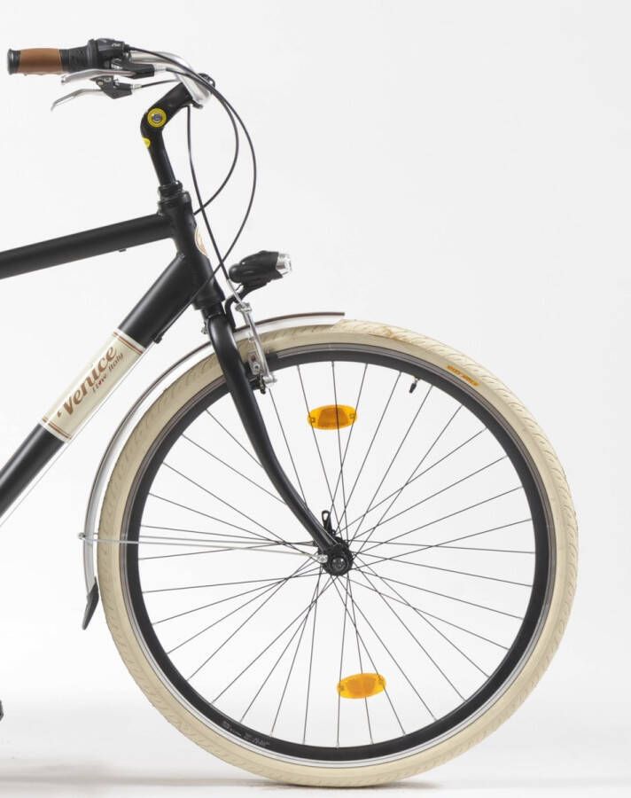 95 VENICE I love Italy Stadsfiets 28 inch 605 Aluminium Man Zwart