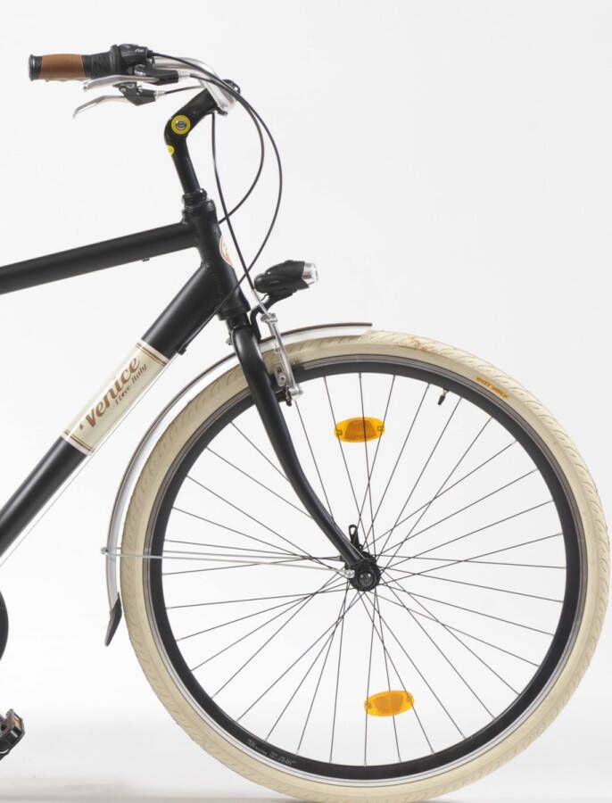 95 VENICE I love Italy Stadsfiets 28 inch 615 Man Zwart