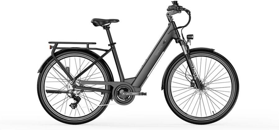 A-Spadz City Pro Elektrische Stadsfiets Zwart 27.5 inch Accu 540Wh (36V 15Ah) 250W (35Nm) Ananda Motor Shi o 7 Versnellingen Hydraulische Rem
