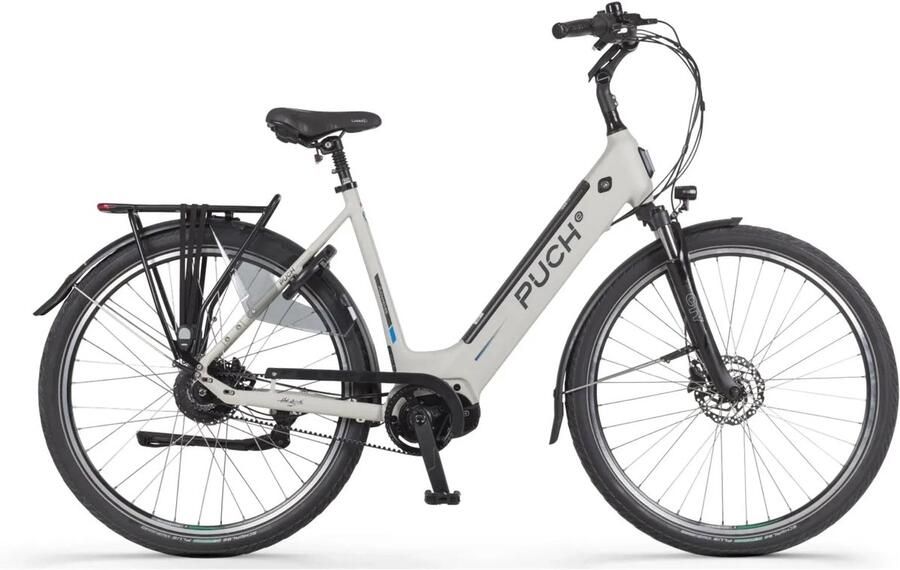 Puch E-Zirkon Enviolo Belt Elektrische Fiets 49 cm Damesfiets Zijden Grijs E-bike