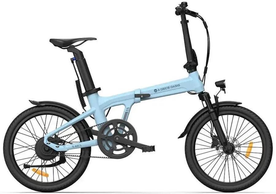 Ado Air 20S Elektrische Vouwfiets 20 inch 250W motor Actieradius tot 100 km Hydraulische schijfrem 346Wh accu Lage instap Blauw