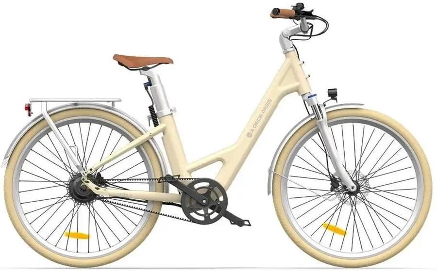 Ado Air 28 Pro Elektrische Fiets 28 inch 250W motor Actieradius tot 100 km Hydraulische schijfrem 346Wh accu Lage instap Latte