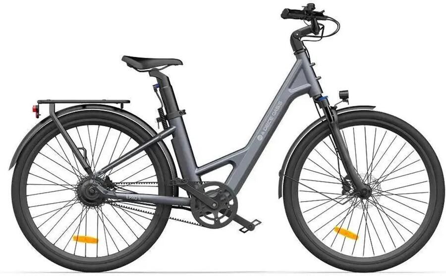 Ado Air 28 Elektrische Fiets 28 inch 250W motor Actieradius tot 100 km Hydraulische schijfrem 346Wh accu Lage instap Grijs
