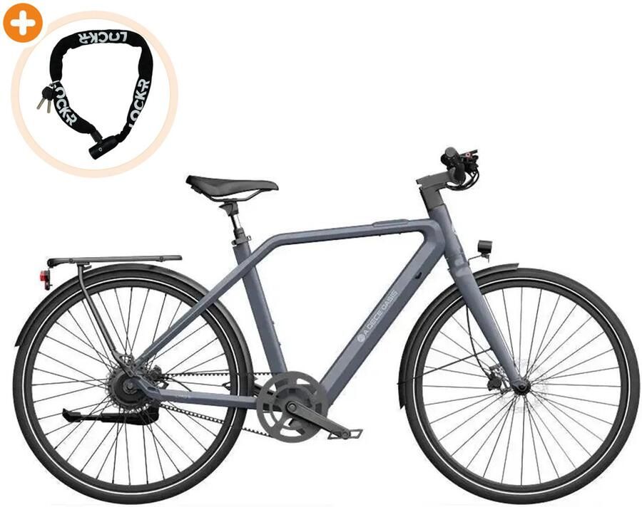 Ado Air 30 Pro Elektrische Fiets 28 inch 250W motor Actieradius tot 100 km Automatische 2 versnellingen Hydraulische schijfrem Grijs