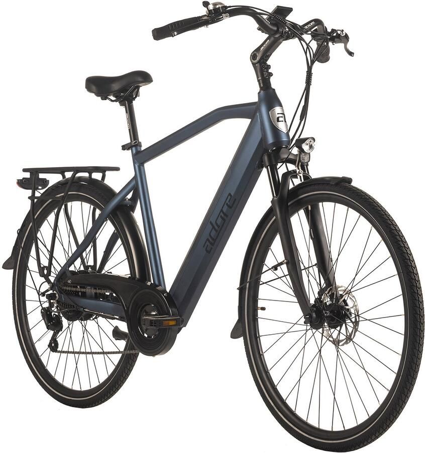 Adore E-Citybike 28 Alu Stadsfiets CV-190 Achterwielmotor 50NM 15Ah Deep Blue