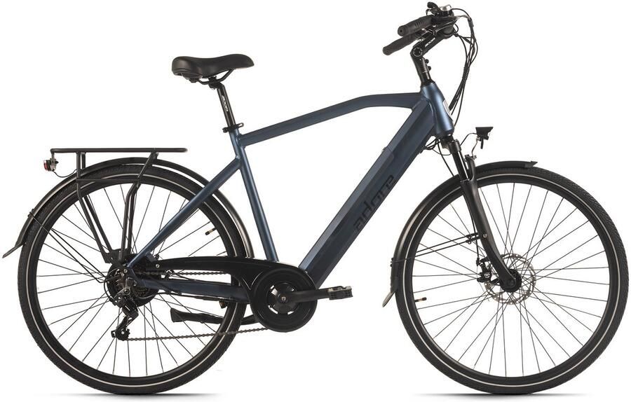 Adore E-Citybike 28 Alu Stadsfiets CV-190 Achterwielmotor 50NM 15Ah Deep Blue