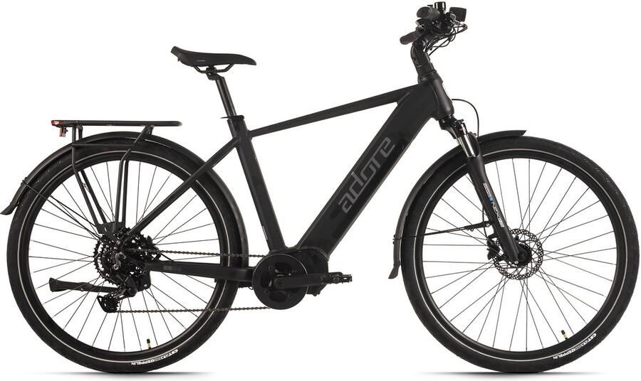 Adore E-Trekkingbike 28 aluminium trekking e-bike ATX-390 middenmotor 85Nm 15Ah zwart mat