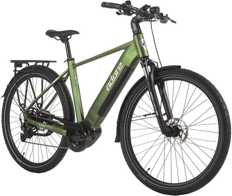 Adore E-Trekkingbike 28 aluminium trekking e-bike ATX-670 middenmotor 60Nm 15Ah groen mat