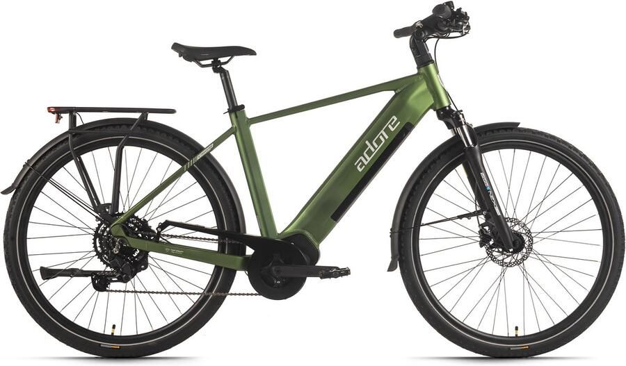Adore E-Trekkingbike 28 aluminium trekking e-bike ATX-670 middenmotor 60Nm 15Ah groen mat