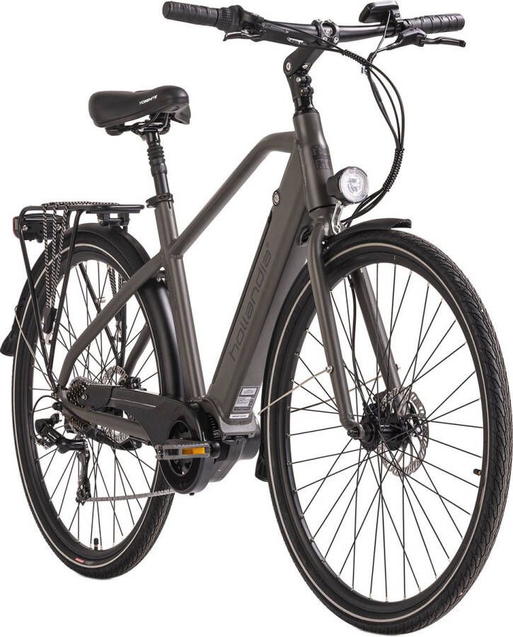 Adore Fiets (elektrisch) Alu E-Citybike Heren Hollandia Mantova 28'' grijs 7 versnellingen 52 cm