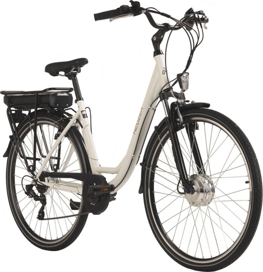 Adore Fiets (elektrisch) E-stadsfiets dames Hollandia Lido 28'' e-bike 7 versnellingen wit 49 cm