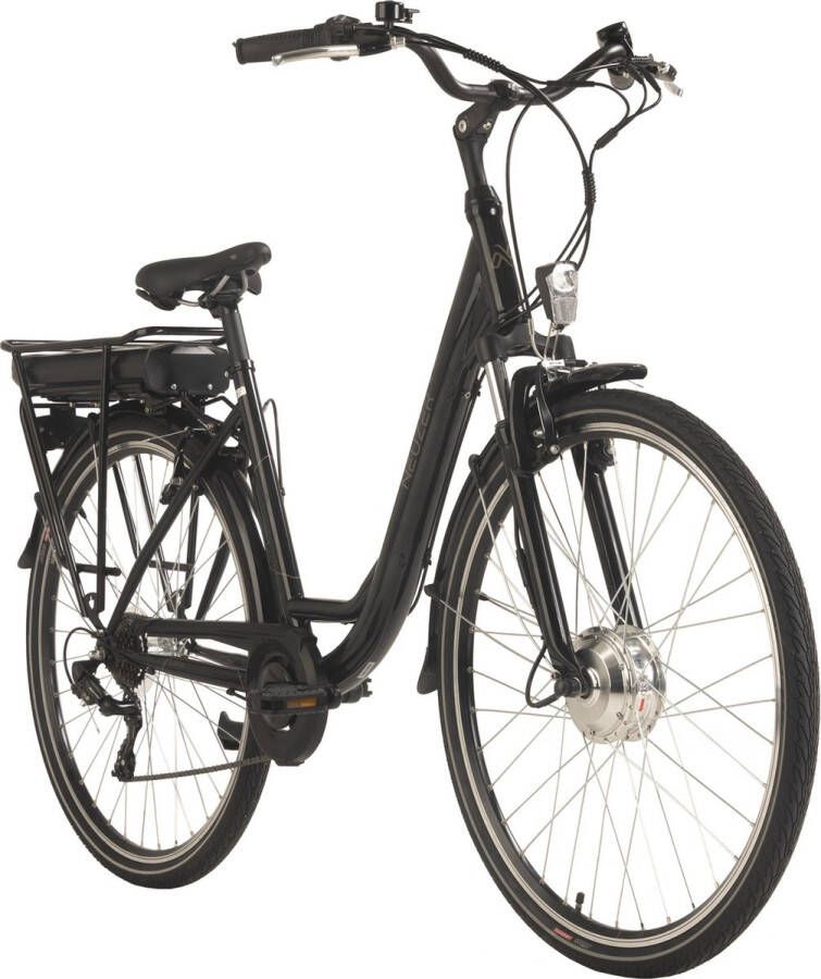 Adore Fiets (elektrisch) E-stadsfiets dames Hollandia Lido 28'' e-bike 7 versnellingen zwart 49 cm