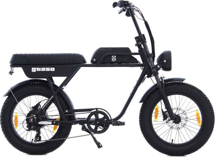AGM GT250 Fatbike 12.8Ah Zwart Hydraulische remmen