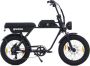 AGM GT250 Eletktrische Fatbike Tweepersoonszadel Telefoonoplader 20 Inch 250W Motor 7 Versnellingen 80 km Actieradius Hydraulische Schijfrem Zwart - Thumbnail 2