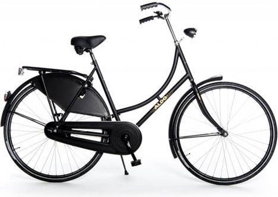 ALDO 28 inch omafiets classic 61cm mat zwart