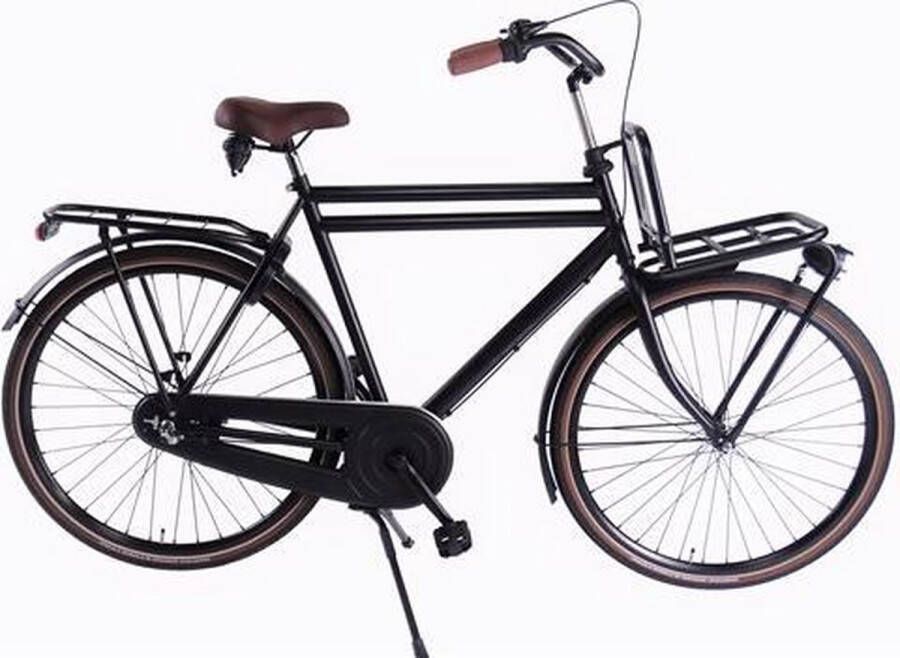 ALDO 28 inch opafiets cargo 3v 50cm mat zwart