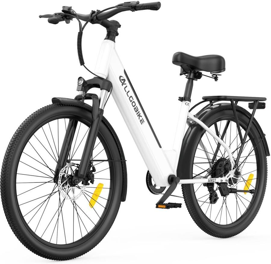 Allgobike AM27 27 5 Elektrische Fiets 250W 36V 15Ah 7 Versnellingen 50-100 km Actieradius Stads- & Licht Offroadfiets LED Display