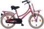 Alpina Cargo Meisjesfiets 18 inch Berry Red Matt Transportfiets Kinderfiets met rekje Rood - Thumbnail 1