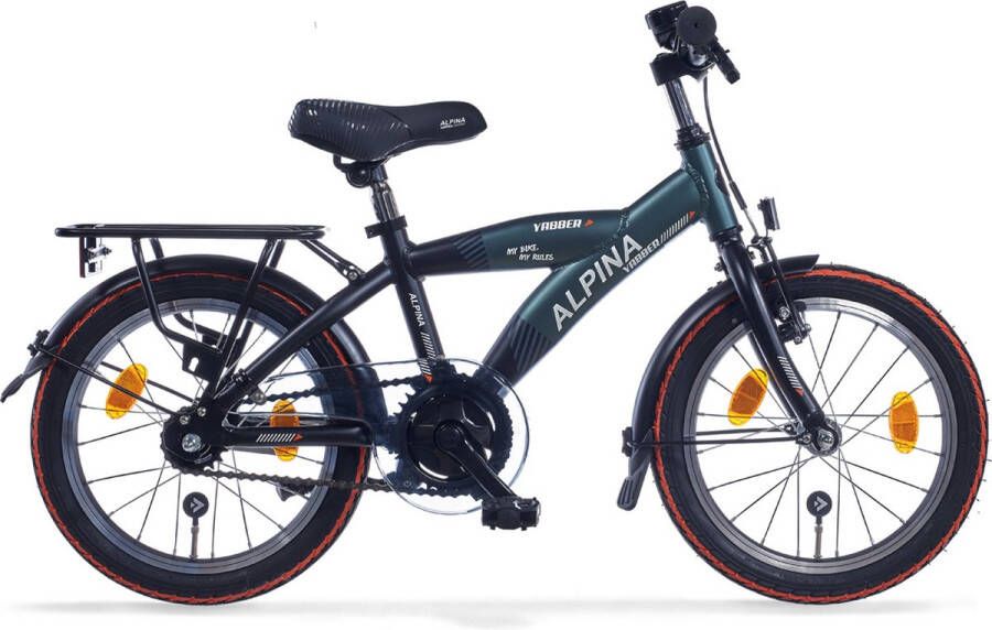 Alpina Yabber Jongensfiets 16 inch Pine Green Matt Vivid Black Matt 7 Versnellingen Crossfiets Mountainbike Groen - Foto 2