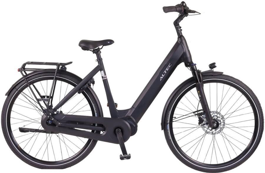 Altec Adventure Elektrische Fiets Mat Zwart 28 inch Accu 733Wh (19.8Ah) 250W (80Nm) Ananda Middenmotor Shi o Nexus 7 Versnellingen Hydraulische Rem