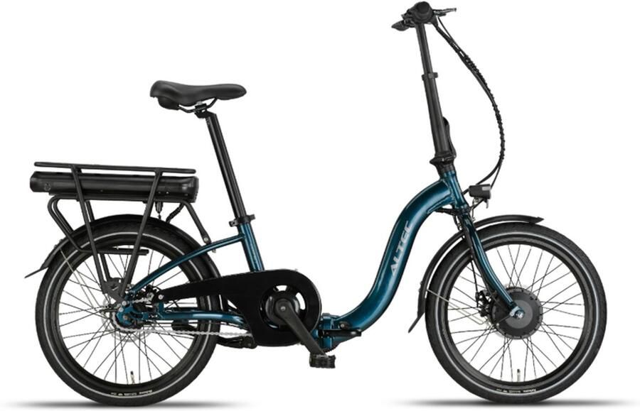 Altec Compact Elektrische Fiets E-bike 20 Inch Vouwfiets 39 cm 7 Versnellingen Hydraulische Schijfrem 468 Wh Accu Petrolblauw