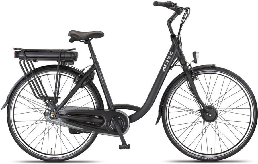 Altec Cosmos X Elektrische fiets Damesfiets Elektrische Stadsfiets 28 inch 52 cm 7 versnellingen Zwart
