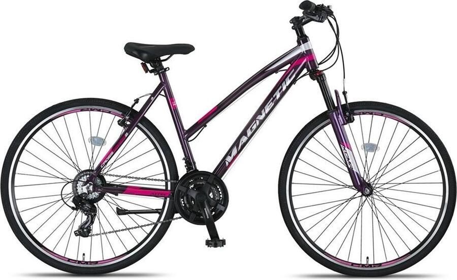 Altec Damesfiets Magnetic 28 Inch 52 cm Dames 21V V-Brakes Antraciet