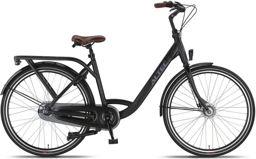 Altec Damesfiets Maxima Moederfiets 28 Inch 55 cm Dames 7V Rollerbrake Matzwart