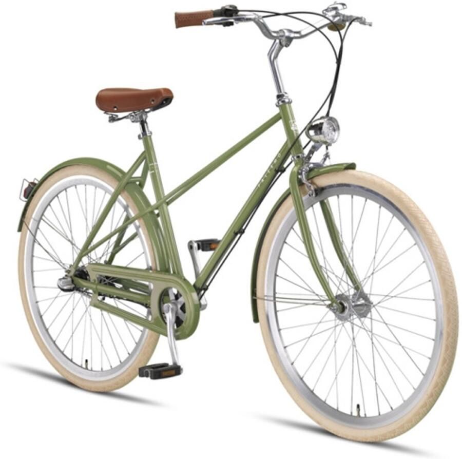 Altec Damesfiets Palermo 28 Inch 52 cm Dames 3V Rollerbrake Groen