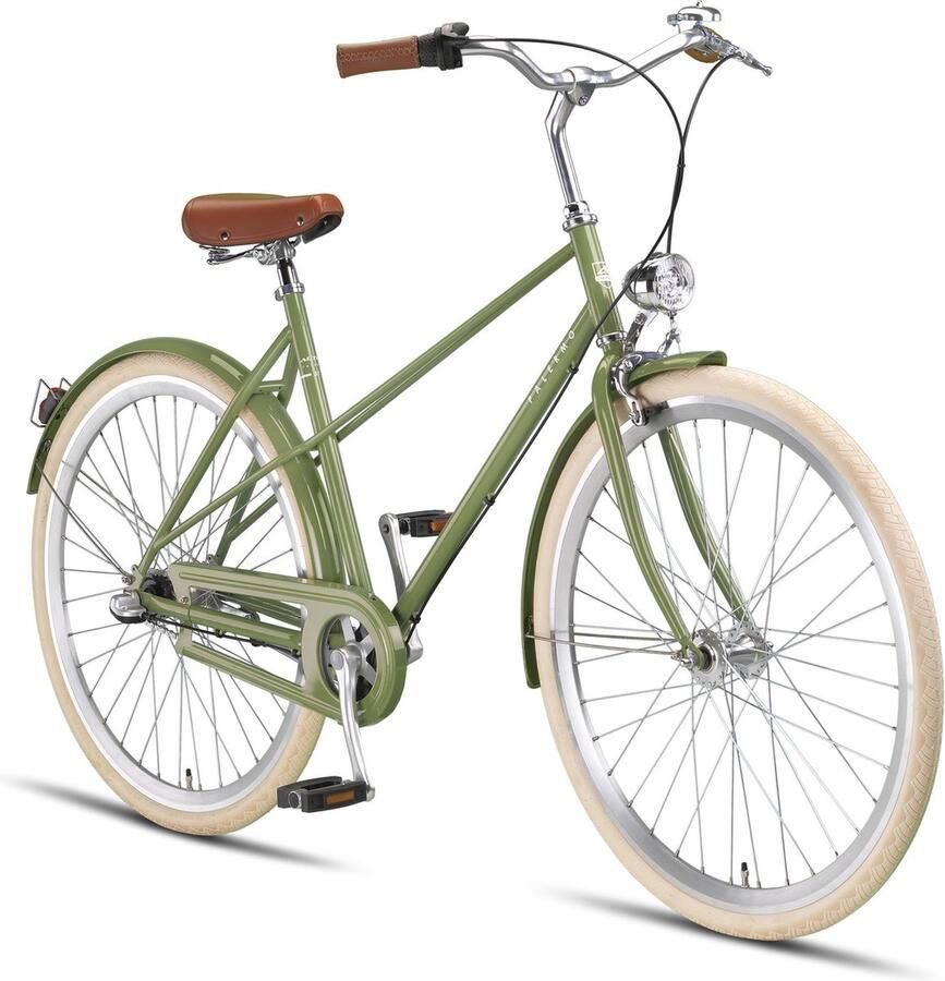 Altec Damesfiets Palermo 28 Inch 52 cm Dames 3V Terugtraprem Groen