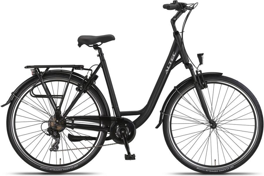 Altec Damesfiets Verona 28 Inch 56 cm Dames 7V V-Brakes Matzwart