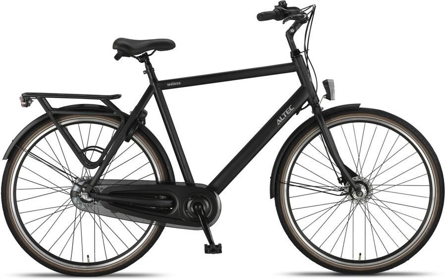Altec Herenfiets Walesa 28 Inch 55 cm Heren 3V Rollerbrake Matzwart