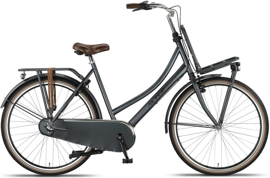 Altec Transportfiets dames Dutch 28 Inch 57 cm Dames 3V Terugtraprem Donkergrijs