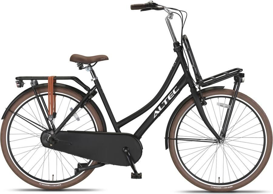 Altec Transportfiets dames Love 28 Inch 53 cm Dames 3V Rollerbrake Matzwart