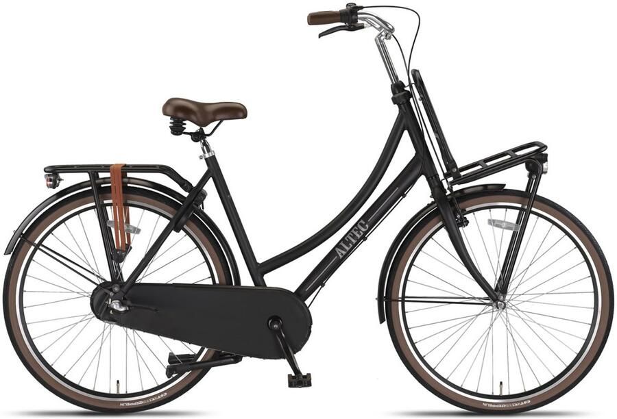 Altec Transportfiets dames Vintage 28 Inch 50 cm Dames 3V Terugtraprem Matzwart