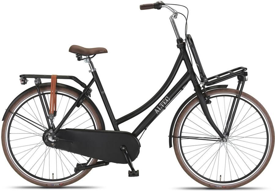 Altec Transportfiets dames Vintage 28 Inch 57 cm Dames 3V Terugtraprem Matzwart