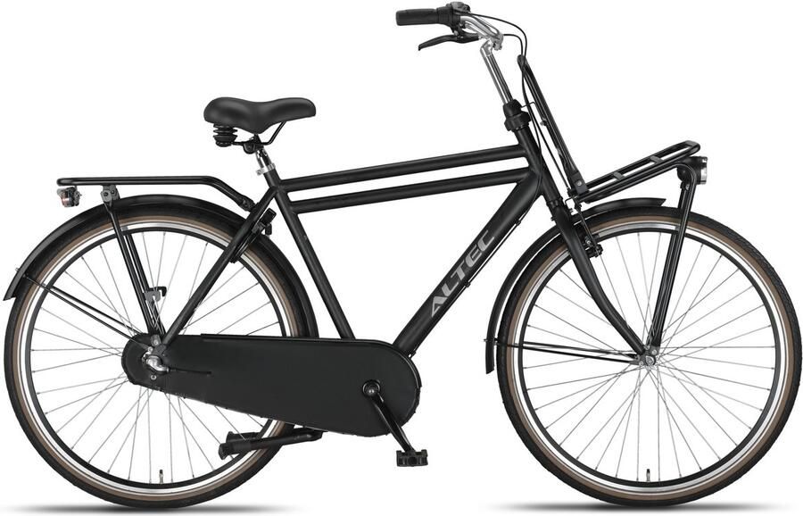 Altec Transportfiets Heren Dutch 28 Inch 50 cm Heren 3V Terugtraprem Matzwart