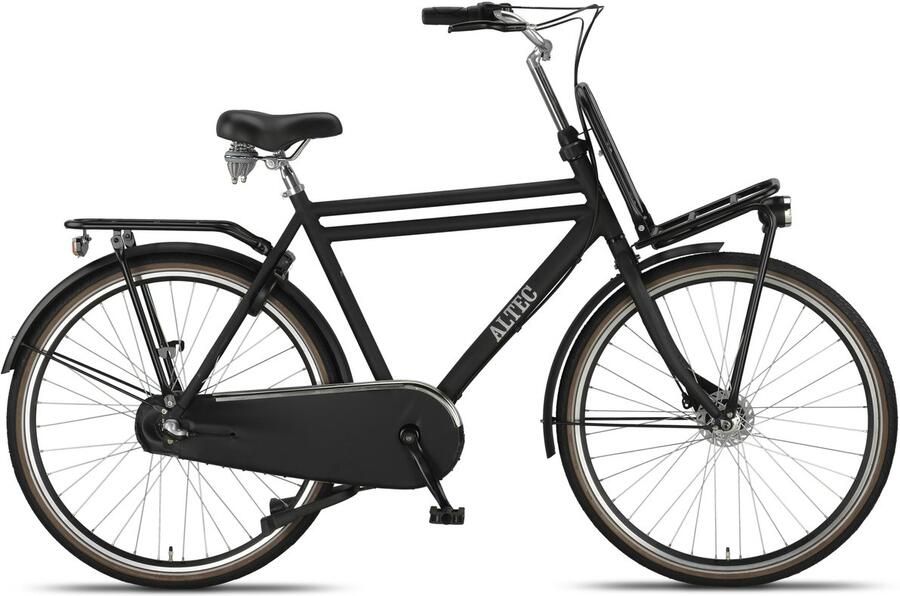 Altec Transportfiets Heren Retro 28 Inch 57 cm Heren 3V Rollerbrake Matzwart