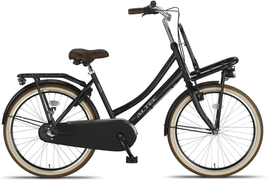 Altec Transportfiets Kinderen Dutch 24 Inch Meisjes 3V Terugtraprem Matzwart