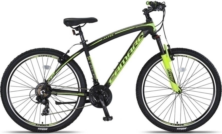 Altec Camaro MTB 27.5 Inch 45 cm Unisex 21V V Brakes Zwart Lime