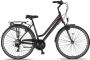 Altec Ventura Trekking V-Brakes Damesfiets 28 inch 21v Black-Red - Thumbnail 1