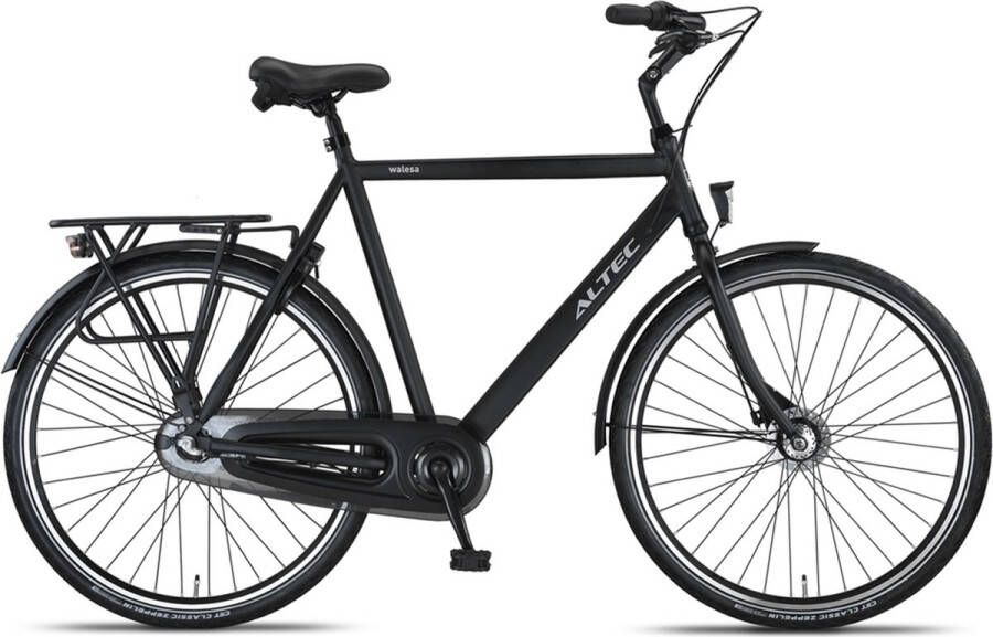 Altec Walesa Herenfiets 28inch 65cm Mat Zwart 3v