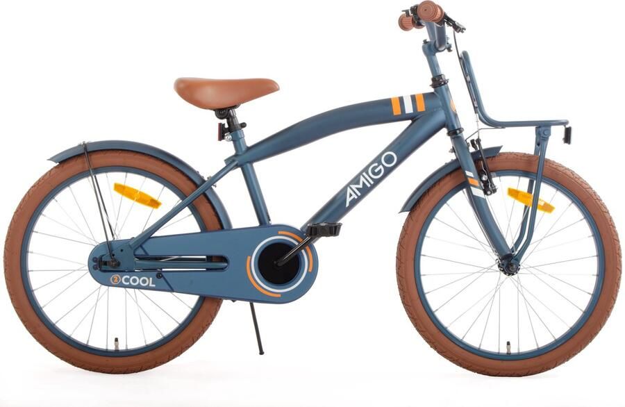 Amigo 2Cool Jongensfiets 20 Inch Kinderfiets voor 6 tot 8 Jaar 115-125 cm Blauw